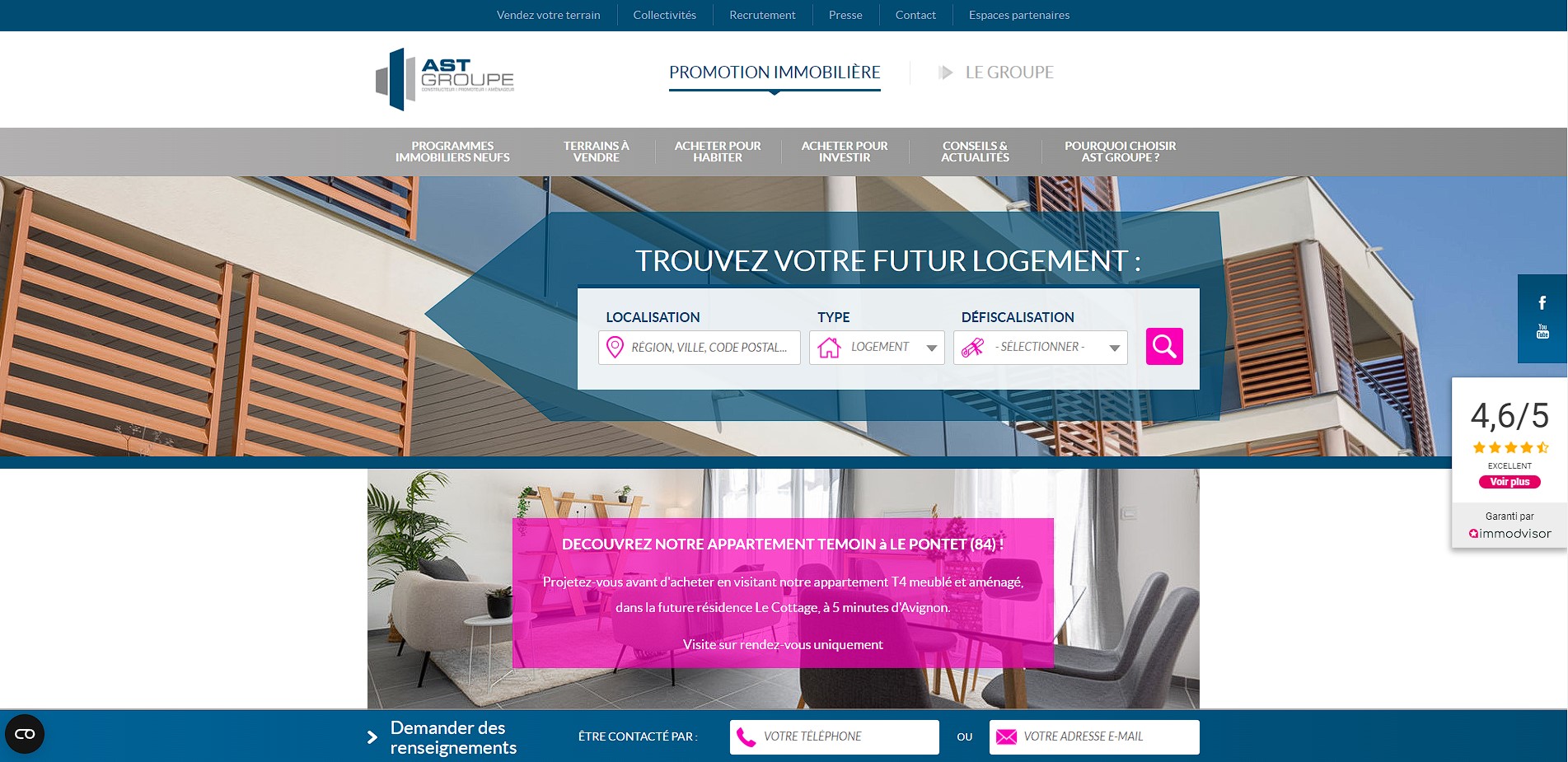 Site internet AST Group